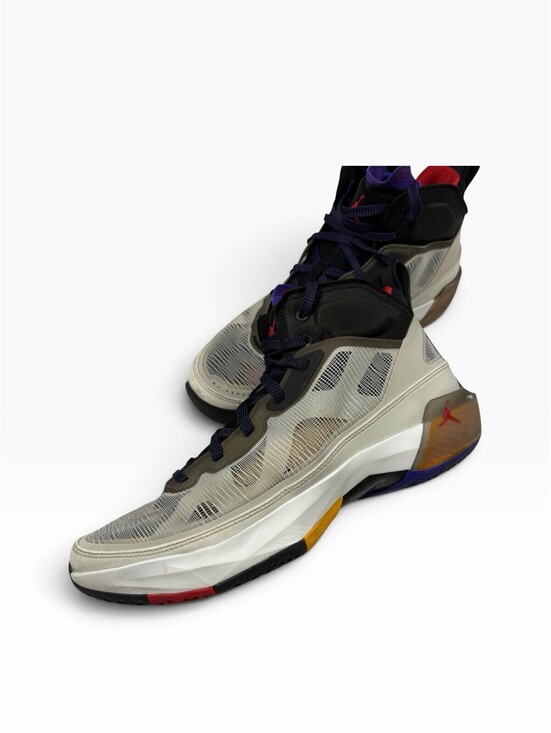 Jordan Other - Nike Air Jordan 37 Beyond Borders Light Bone Fire Red Black, Men’s US 11.5